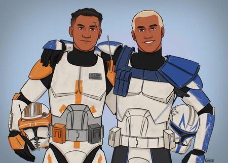 Clean Shaded Half Body